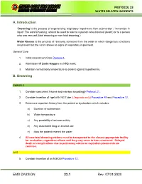 EMS DIVISION 23.1 Rev. 07/31/2020 PROTOCOL 23 WATER RELATED INCIDENTS