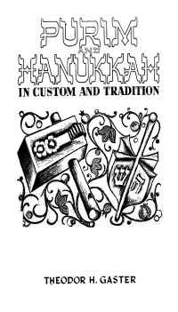 In Custom and Tradition