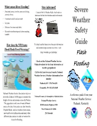 Severe Weather Safety Guide Flash Flooding