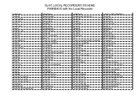 SLHC LOCAL RECORDERS SCHEME PARISHES with No Local Recorder