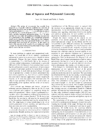 Sum of Squares and Polynomial Convexity