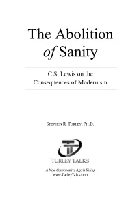 The Abolition of Sanity