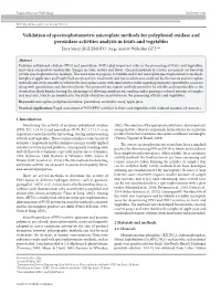 Validation of Spectrophotometric Microplate