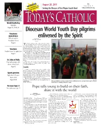 Diocesan World Youth Day Pilgrims Enlivened by the Spirit