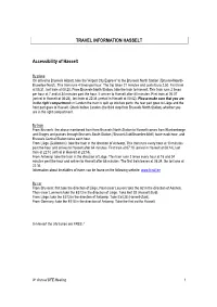 TRAVEL INFORMATION HASSELT Accessibility of Hasselt