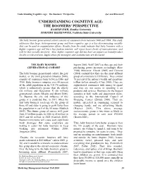 Understanding Cognitive Age: the Boomers’ Perspective Iyer and Reisenwitz