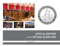 2019 Annual Report of the Nevada Judiciary on Behalf of the Supreme Court of Nevada and the Entire Nevada Judiciary