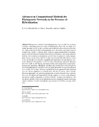 Advances in Computational Methods for Phylogenetic Networks in the Presence of Hybridization