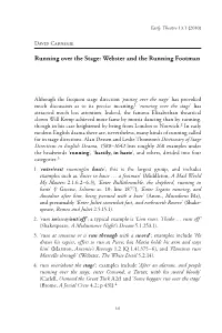 Webster and the Running Footman