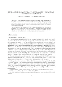 Fundamental Groupoids As Generalised Pushouts of Codiscrete Groupoids