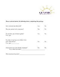 New Patient Packet 2014