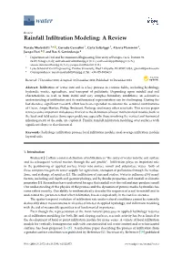 Rainfall Infiltration Modeling: a Review