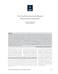 The Need for Structural Allograft Biomechanical Guidelines