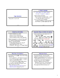 Type Systems