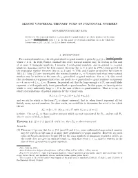Almost Universal Ternary Sums of Polygonal Numbers