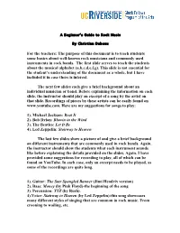 Introduction to Rock Music