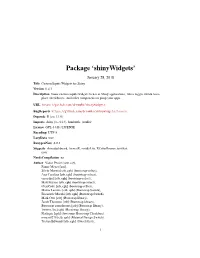 Package 'Shinywidgets'