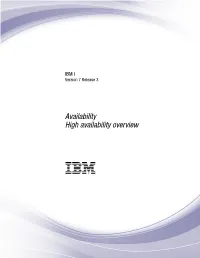 PDF File for High Availability Overview