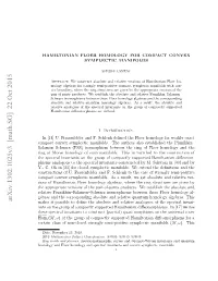 Arxiv:1302.1025V3 [Math.SG] 22 Oct 2015