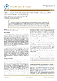 At the Fulcrum in Health and Disease: Cdk5 and the Balancing Acts of Neuronal Structure and Physiology Kristina A