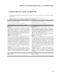 Ischemic Colitis in Five Points: an Update 2013 REVUE