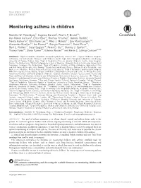 Monitoring Asthma in Children