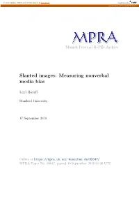 Slanted Images: Measuring Nonverbal Media Bias