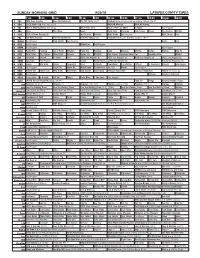 Sunday Morning Grid 9/30/18 Latimes.Com/Tv Times