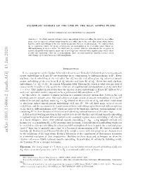 Algebraic Models of the Line in the Real Affine Plane