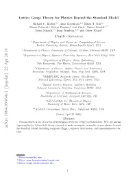 Lattice Gauge Theory for Physics Beyond the Standard Model