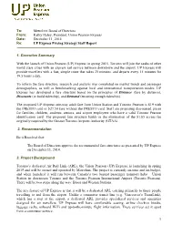 UP Express Pricing Strategy Staff Report