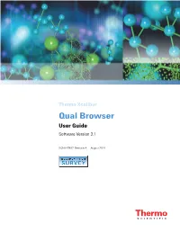 Xcalibur 3.1 Qual Browser User Guide Version A
