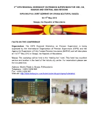 2 Iops Regional Workshop on Pension Supervision for Cee