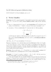 2 Vector Bundles