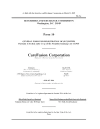 Carefusion Corporation (Exact Name of Registrant As Specified in Its Charter)