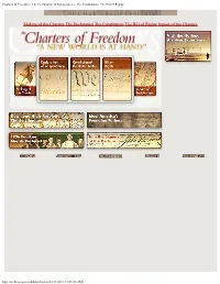 Charters of Freedom - the Declaration of Independence, the Constitution, the Bill of Rights