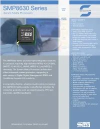 SMP8630 Series BOXES Secure Media Processors