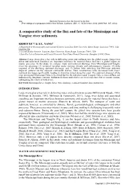 A Comparative Study of the Flux and Fate of the Mississippi and Yangtze River Sediments