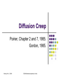 Diffusion Creep