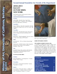 History of Art, University of California, Berkeley Fall 2010 Newsletter