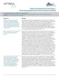 HTML5 for Publishing Decision Makers: the Technology Behind the Scenes of Interactive Books Q&A Webinar