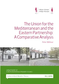 The Union for the Mediterranean and the Eastern Partnership: a Comparative Analysis