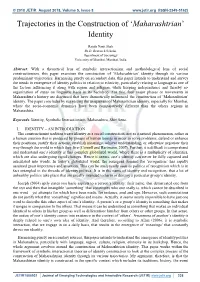 Trajectories in the Construction of 'Maharashtrian' Identity