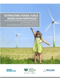 Extracting Fossil Fuels from Your Portfoliosm