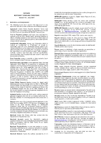 PAYSAFE MERCHANT TERMS and CONDITIONS Version