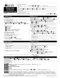 Reporting Form for Shiga Toxn-Producing Escherichia Coli