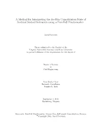 A Method for Interpreting the In-Situ Consolidation State of Surficial