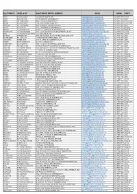NSW Govt Lower House Contact List with Hyperlinks Sep 2019