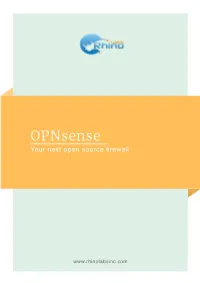 Opnsense Your Next Open Source Firewall