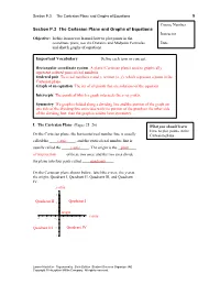 Section P.3 the Cartesian Plane and Graphs of Equations 9